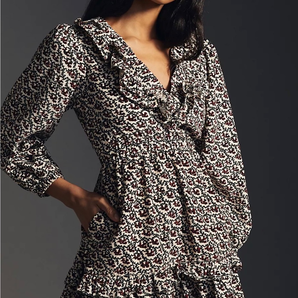 PILCRO Tiered Corduroy Dress by Anthropology